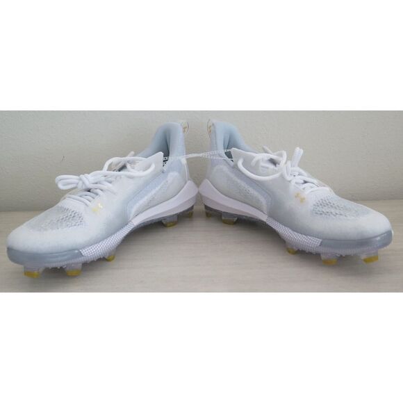 Under Armour 3024320 Men's Sz 12.5 White/Gray Harper 6 Elite TPU Baseball Cleats - Picture 5 of 7